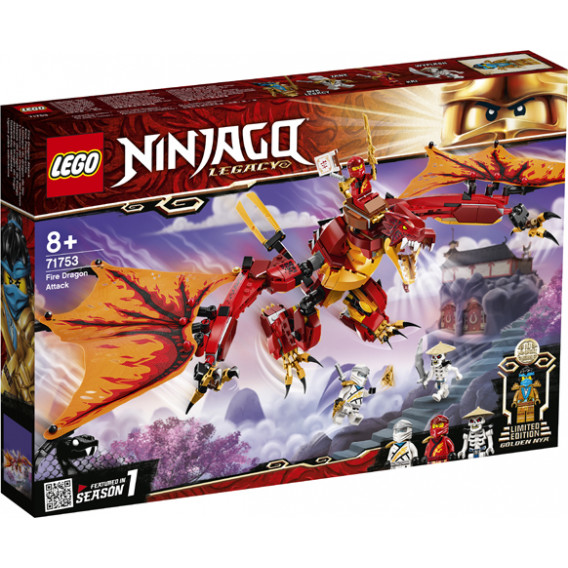 Set de Construcție din 563 de piese - Fire Dragon Attack Lego 316880 