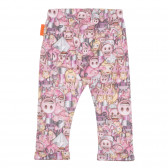 Pantaloni multicolori cu imprimeu Emoji pentru bebeluș ZY 316970 3