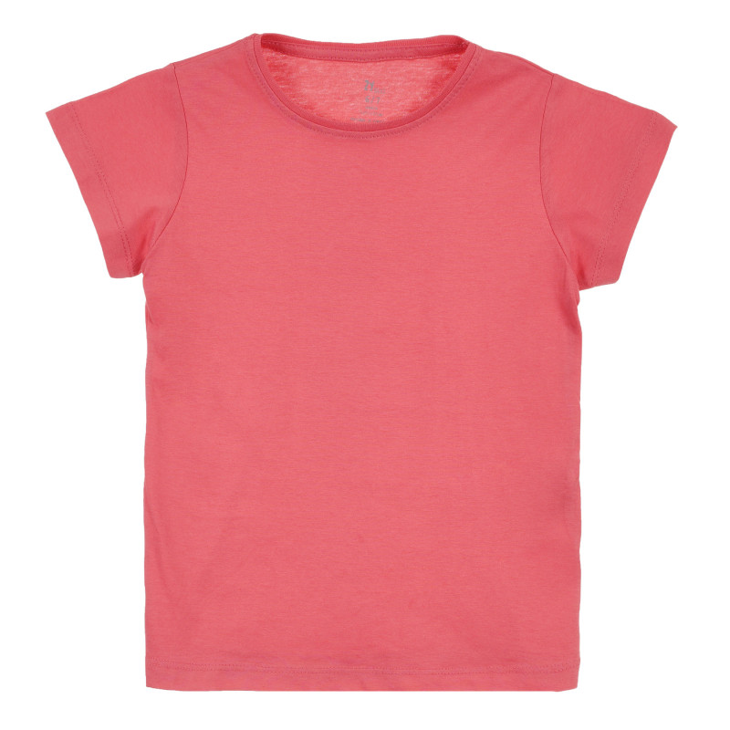 Tricou din bumbac roz cu un design simplu  316976