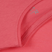 Tricou din bumbac roz cu un design simplu ZY 316977 2