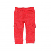 Pantaloni roșii de bumbac cu șnur pentru băieți Boboli 317 2