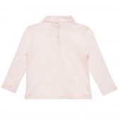 Tricou polo din bumbac roz pentru bebeluș ZY 317781 3