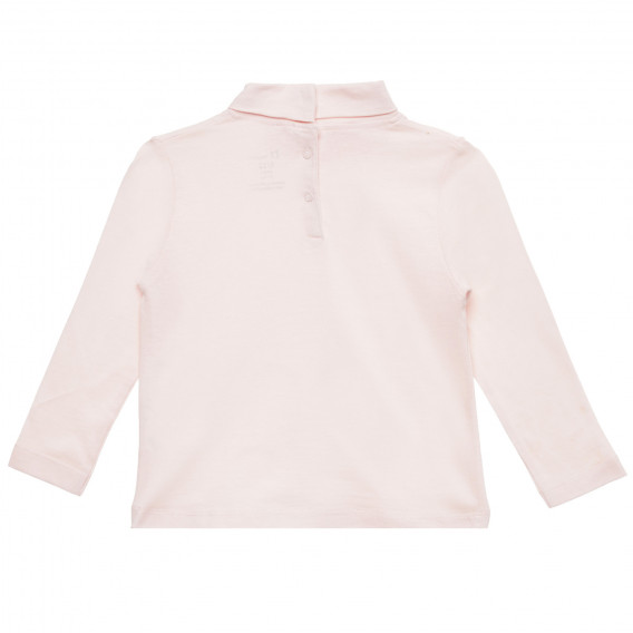 Tricou polo din bumbac roz pentru bebeluș ZY 317781 3