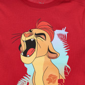 Bluză roșie cu imprimeu „Leu” pentru bebeluși ZY 317803 2