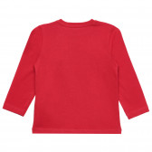 Bluză roșie cu imprimeu „Leu” pentru bebeluși ZY 317804 3