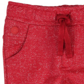 Pantaloni roșii de bumbac cu șnur pentru băieți Boboli 318 3