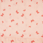 Cămașă fără mâneci roz cu imprimeu fluturi pentru bebeluș ZY 318004 3