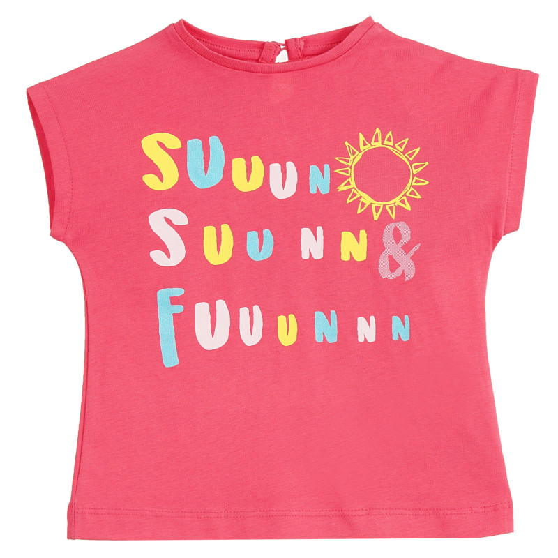 Tricou din bumbac cu imprimeu „Soare” pentru  bebeluș  318090