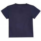 Tricou bleumarin cu imprimeu de vară pentru bebelusi ZY 318101 4