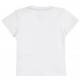 Tricou din bumbac alb pentru vară ZY 318132 9