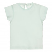 Tricou din bumbac cu design simplu pentru bebeluș, mentă ZY 318277 