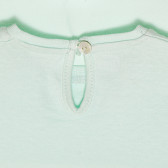 Tricou din bumbac cu design simplu pentru bebeluș, mentă ZY 318278 2