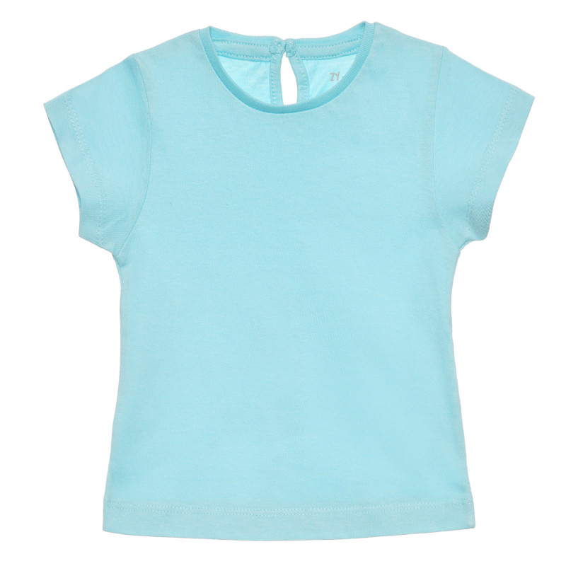 Tricou din bumbac pentru bebelus, albastru deschis  318285