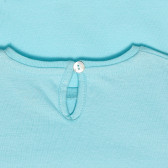 Tricou din bumbac pentru bebelus, albastru deschis ZY 318286 2