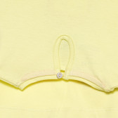 Tricou din bumbac galben cu imprimeu ZY 318409 3