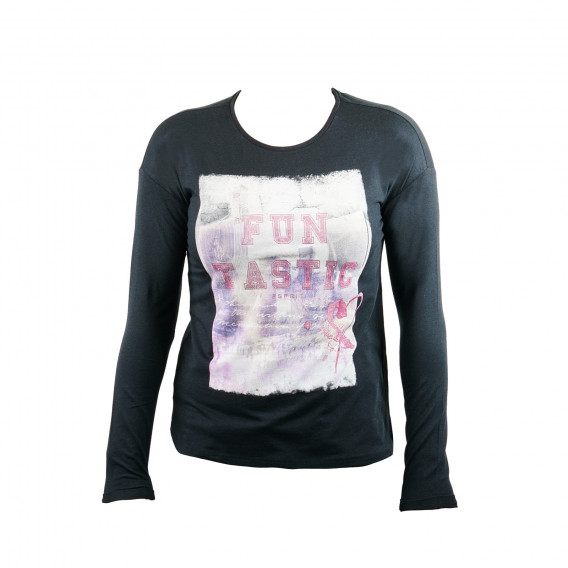 Bluză cu mânecă lungă, cu imprimeu brocart pentru fete Esprit 31913 
