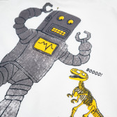 Bluză cu mânecă lungă din bumbac cu imprimeu robot pentru băieți Esprit 31928 3