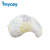 Pernă pentru maternitate din bumbac, 58,6 x 38,6 x 7 cm, de culoare albă Mycey 3198 