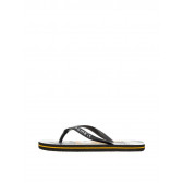 Flip-Flops-uri, negru cu dungi subțiri galbene și palmieri Name it 32319 2