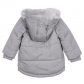 Jachetă gri Cool club, cu căptușeală fleece și broderie mică, pentru un bebeluș Cool club 323261 4