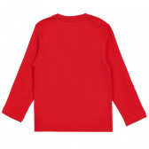 Bluză roșie Cool club, cu aplicație și paiete Cool club 323323 4