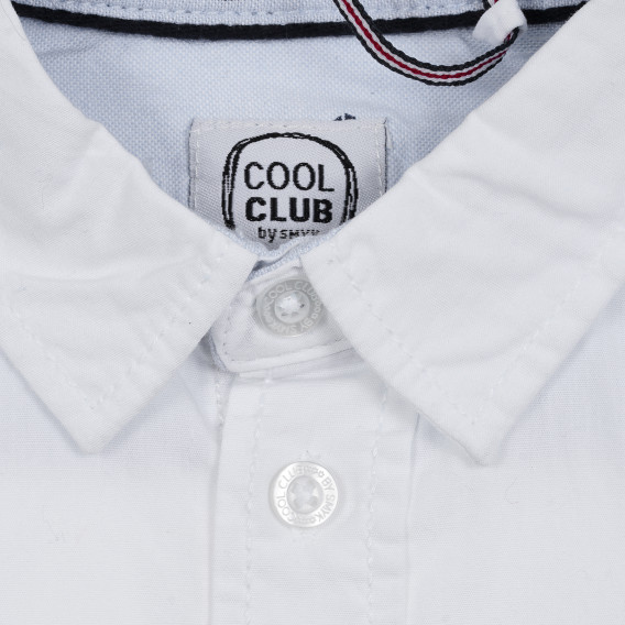 Cămașă Cool club din bumbac alb, pentru un bebeluș Cool club 323519 2