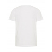 Tricou de bumbac pentru băieți cu imprimeu valuri, alb  Name it 32366 2