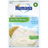 Terci de lapte cu orez pentru bebelusi de +4 luni, 200 g.  Humana 323773 