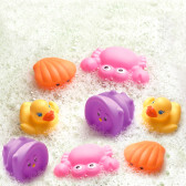 Set 8 buc. jucării de baie cu animale de mare, pentru o fetiță Playgro 323786 2