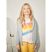 Tricou de bumbac organic pentru copii cu imprimeu colorat pentru o fată Name it 32480 4