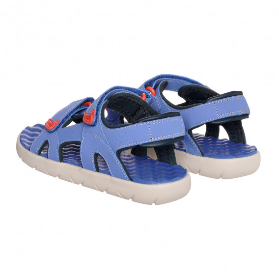 Sandale albastre cu accente roșii Timberland 325082 2