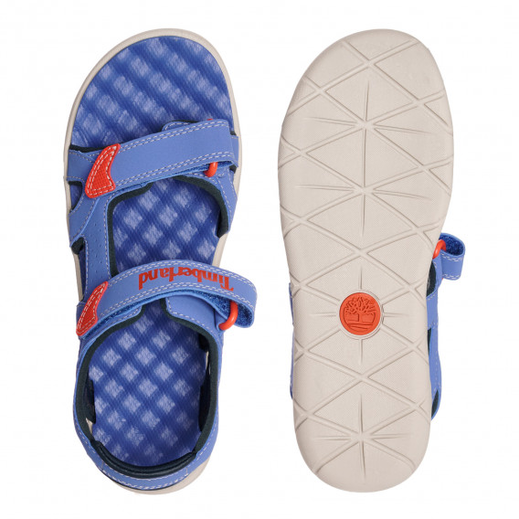 Sandale albastre cu accente roșii Timberland 325083 3