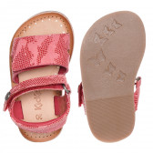 Sandale Kickers roz, cu accente KICKERS 325157 3