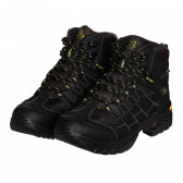 Pantofi sport negri Canada, cu accente verzi Vibram 325208 
