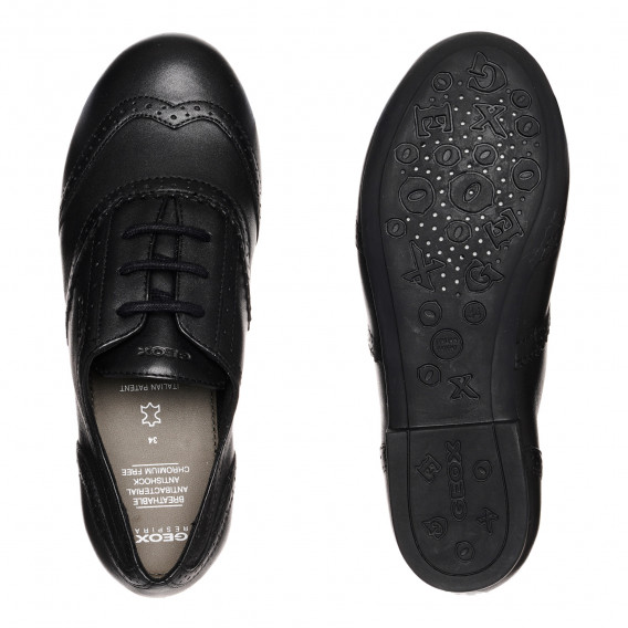 Pantofi eleganți cu șireturi din piele Geox 325440 3