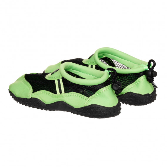 Pantofi aqua în verde și negru Playshoes 325536 2