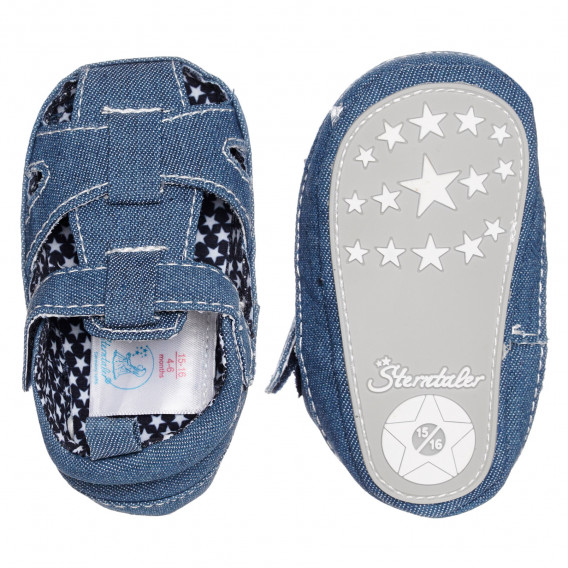 Sandale din denim albastru Sterntaler cu imprimeu figural Sterntaler 325567 3
