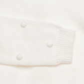 Vestă bebeluș din bumbac alb tricotat Chicco 325728 3