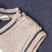 Vestă din bumbac tricotată, cu imprimeu bebe urs Chicco 325944 3