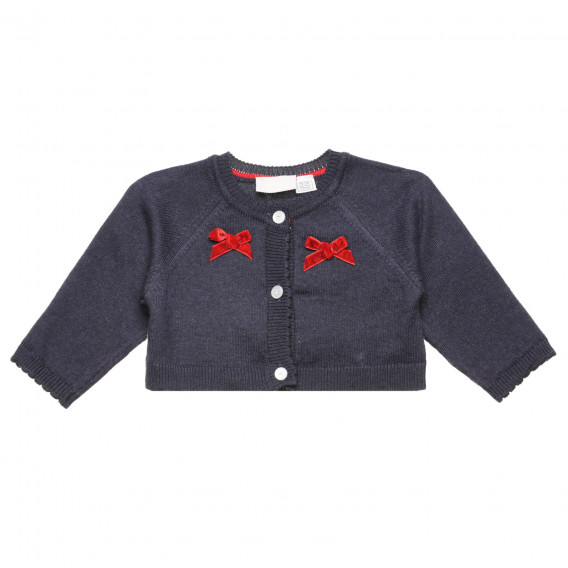 Bluză Chicco din bumbac, cu panglici roșii, pentru un bebeluș Chicco 325954 