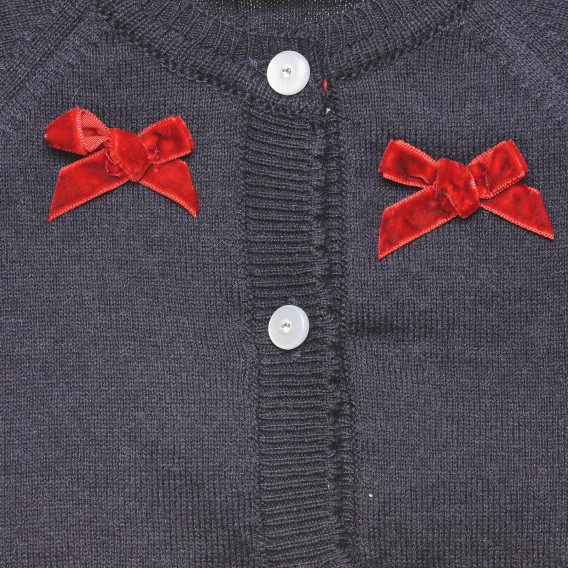 Bluză Chicco din bumbac, cu panglici roșii, pentru un bebeluș Chicco 325955 2