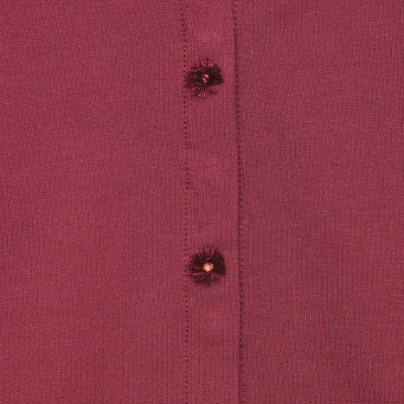 Bluză roșie din bumbac Chicco, fără guler Chicco 326038 2