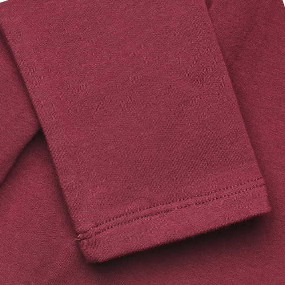Bluză roșie din bumbac Chicco, fără guler Chicco 326039 3