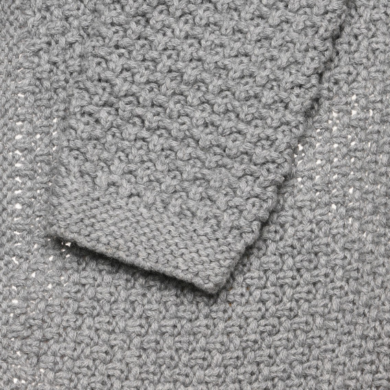 Cardigan scurt tricotat, din bumbac, cu fundă Chicco 326043 3