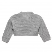 Cardigan scurt tricotat, din bumbac, cu fundă Chicco 326044 4