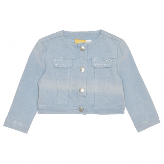 Jachetă albastră din bumbac, pentru bebeluși Chicco 326150 