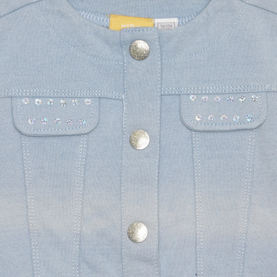 Jachetă albastră din bumbac, pentru bebeluși Chicco 326151 2