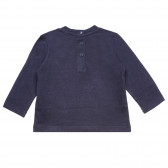 Bluză Chicco din bumbac albastru cu inscripția „COOL LITTLE GUY”, pentru un bebeluș Chicco 326493 4