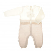 Salopetă din tricot, cu mâneci lungi și o imagine veselă pentru bebeluși - unisex Chicco 32667 2