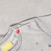 Bluză Chicco din bumbac gri cu aplicație, pentru bebeluș Chicco 326688 3